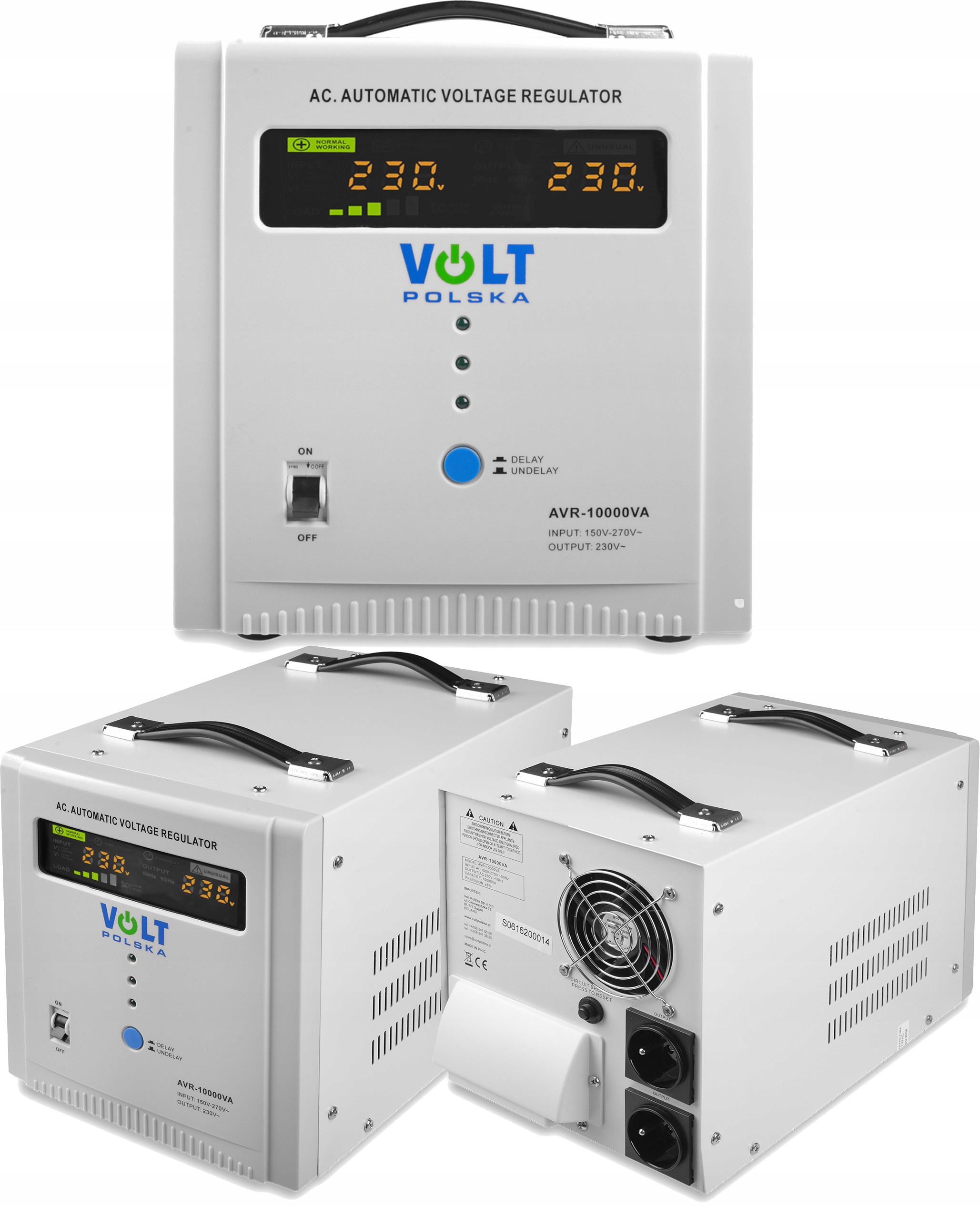 Prenosná jednofázová elektrocentrála Volt Polska 10 000 W benzín